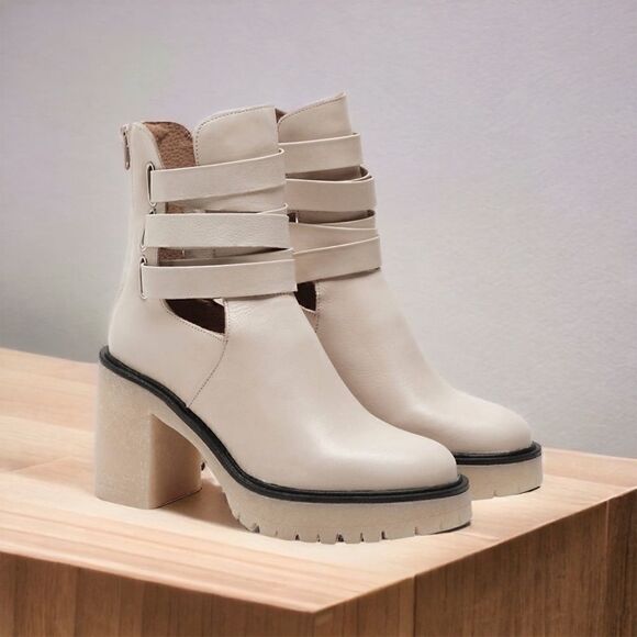 Free People Jesse Cut-Out Platform Boots in the Size 10 US/ 40 EU - Picture 1 of 9